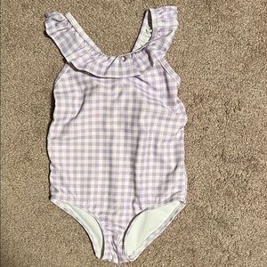 Carter’s Purple Gingham Ruffle Swimsuit